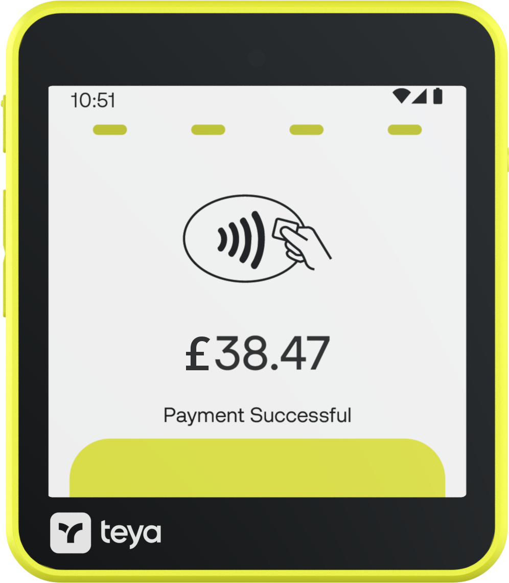 Teya Lite card terminal, front