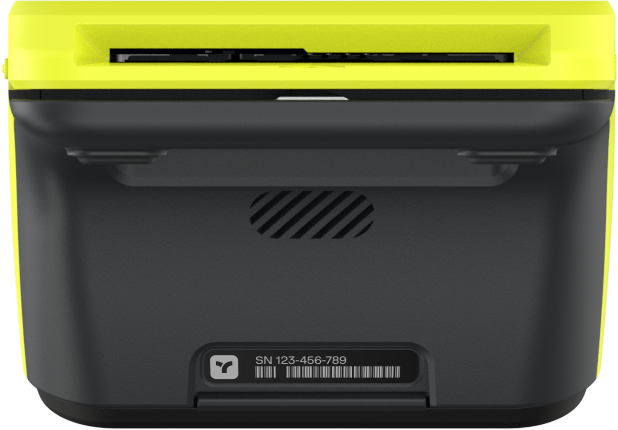 Teya Pro receipt printer, paper compartment open